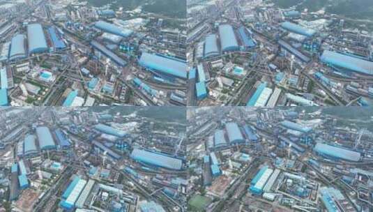 福建三钢工厂航拍三明工业区厂房俯拍炼铁厂高清在线视频素材下载