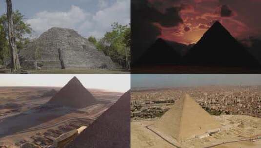 【合集】埃及金字塔经典景观高清在线视频素材下载