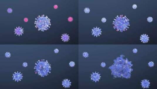 病毒杀灭细胞细菌破坏杀死病原体高清在线视频素材下载