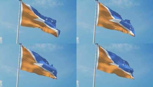 火地岛省阿根廷现实主义旗帜高清在线视频素材下载