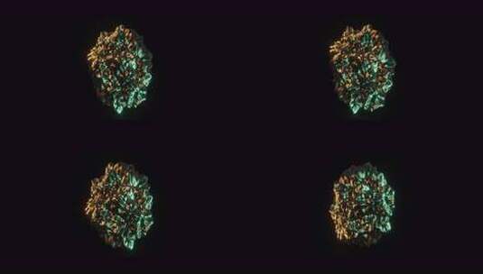 抽象艺术的3d球体循环渲染，带有超现实的高清在线视频素材下载