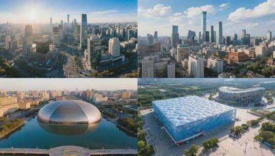 北京风光北京地标12分钟合集高清在线视频素材下载