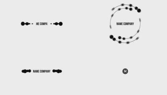 简约小圆形的标志演示动画电视节目片头AE模板高清AE视频素材下载