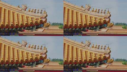 故宫宫殿屋脊兽0285高清在线视频素材下载