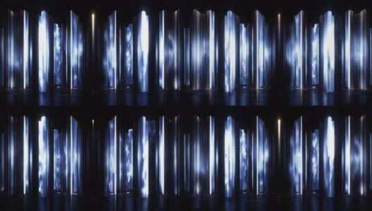 科技感光影立柱背景素材高清在线视频素材下载