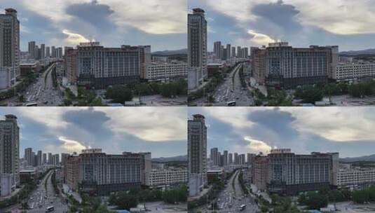 泉州明州康复医院航拍月子中心高清在线视频素材下载