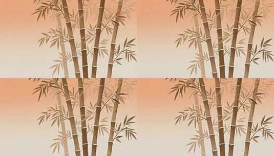 竹林古风背景素材高清在线视频素材下载