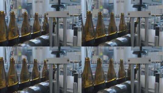 生产线上的啤酒瓶高清在线视频素材下载