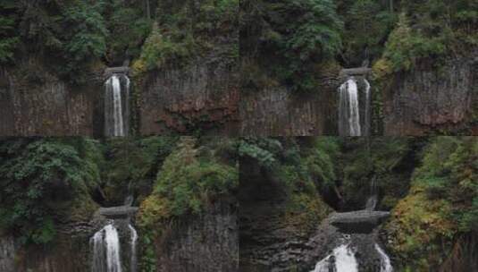 山上的瀑布高清在线视频素材下载