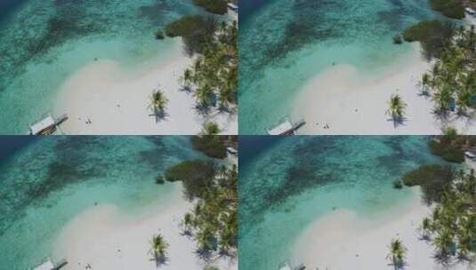热带岛屿的航拍高清在线视频素材下载