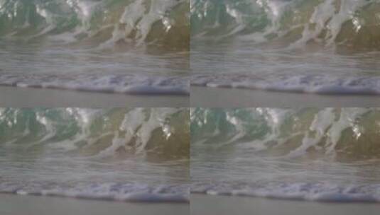 海浪卷起海岸高清在线视频素材下载