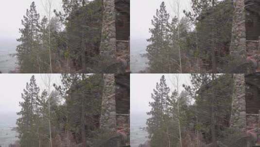 一场炫目的暴风雪景观高清在线视频素材下载