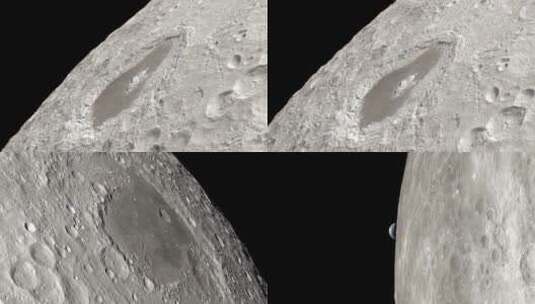 月球表面高清在线视频素材下载