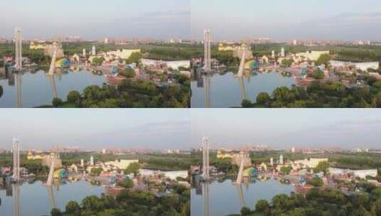 上海欢乐谷4K实拍素材高清在线视频素材下载