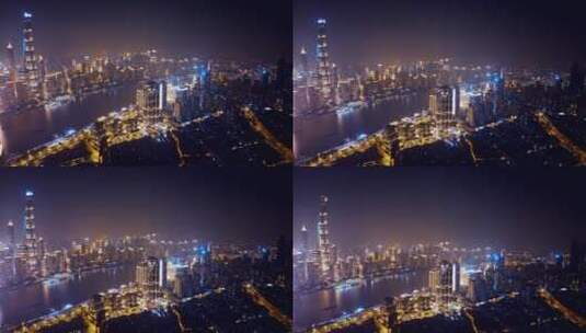 上海黄浦江夜景高清在线视频素材下载