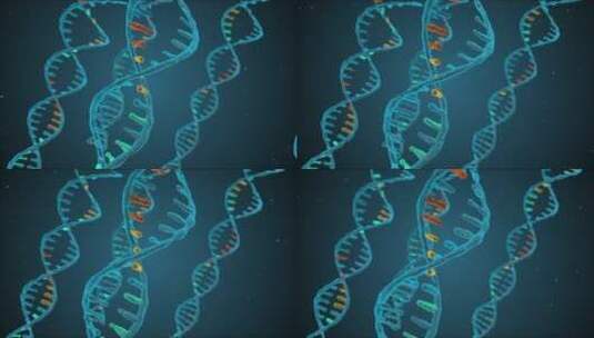 唯美生物链DNA医学背景视频高清在线视频素材下载