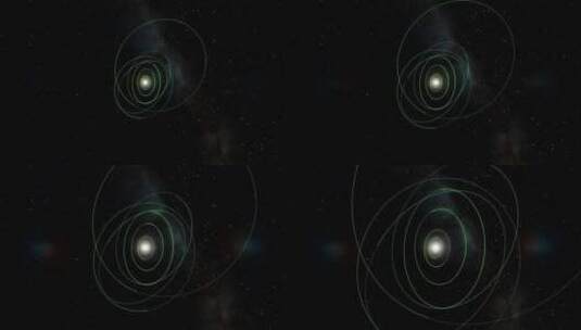 太阳系 3d 模拟高清在线视频素材下载