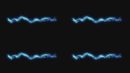 卡通风格能量闪电雷电特效合成循环素材11高清在线视频素材下载