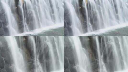 山野间的流水瀑布高清在线视频素材下载