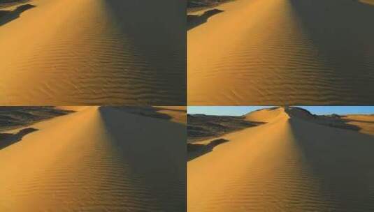 撒哈拉沙漠的金色沙子高清在线视频素材下载