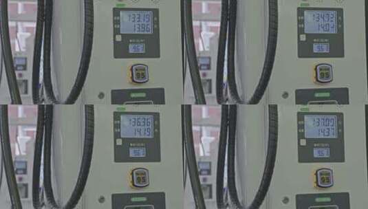 中石化加油站油表数字跳动高清在线视频素材下载