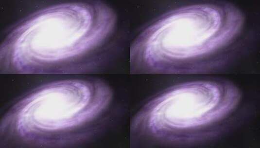 3D银河动画半现实紫色高清在线视频素材下载