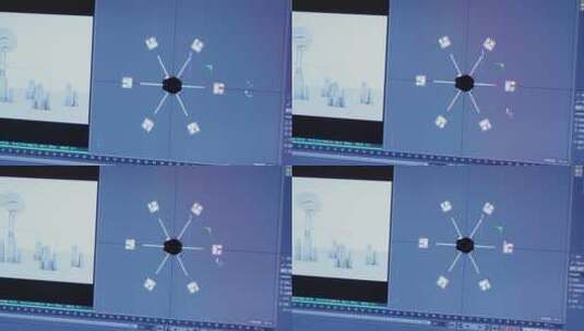 电脑上C4D建模动画设计高清在线视频素材下载