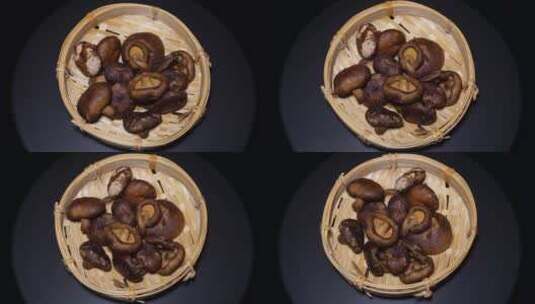 冻干蔬果脆片脱水蔬菜香菇干高清在线视频素材下载