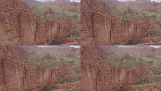 丹霞山岩层高清在线视频素材下载