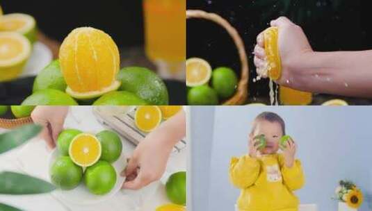 新鲜冰糖橙高清在线视频素材下载
