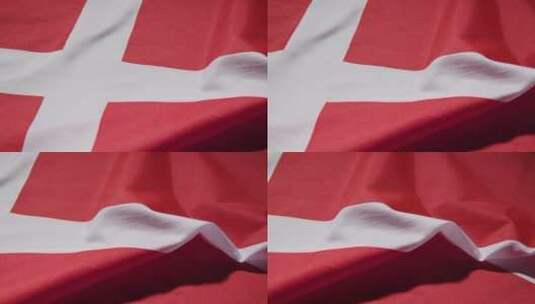 瑞士国旗特写高清在线视频素材下载