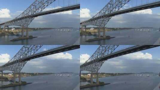 美洲巴拿马运河大桥高清在线视频素材下载