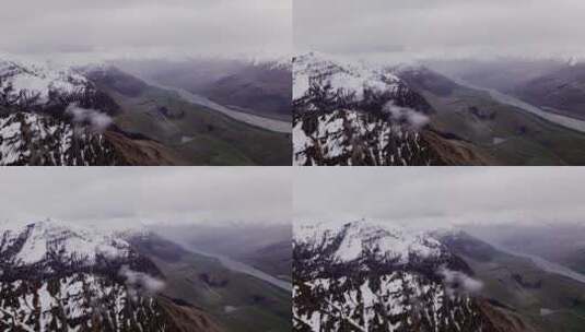 新西兰雪山冰川景观高清在线视频素材下载