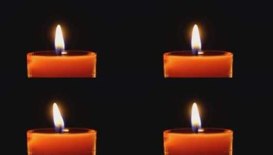 一根正在燃烧的蜡烛 祈祷祝福许愿烛光高清在线视频素材下载