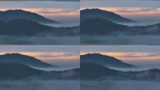 森林云雾日出高清在线视频素材下载