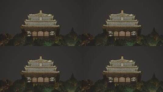 北京夜景 景山夜景高清在线视频素材下载