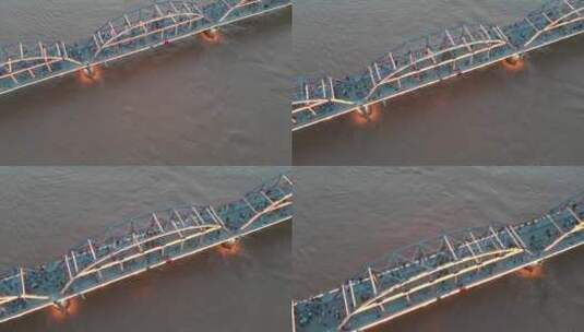 航拍兰州中山桥 原始文件高清在线视频素材下载