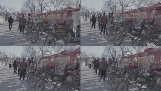 北京冬天 冬日暖阳 胡同生活高清在线视频素材下载
