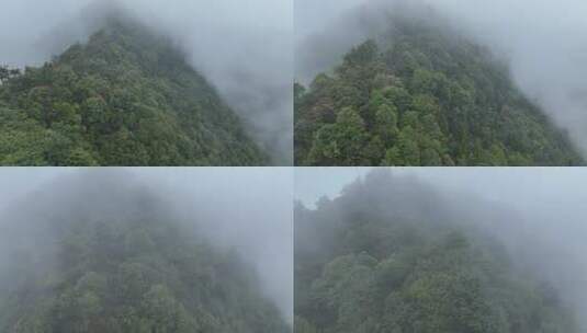 烟雨云雾缥缈的大山高清在线视频素材下载