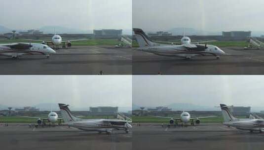 印尼飞机亚航地拍709高清在线视频素材下载