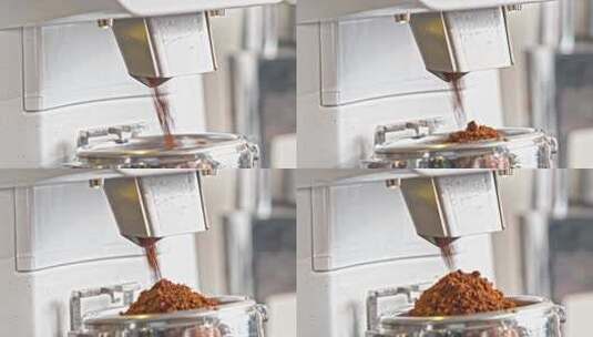 咖啡制作磨咖啡咖啡饮料高清在线视频素材下载