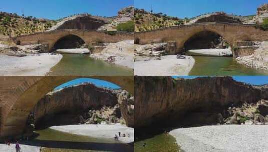 景观古迹的大桥高清在线视频素材下载