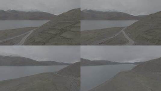 羊卓雍错湖-公路-（D-log）高清在线视频素材下载