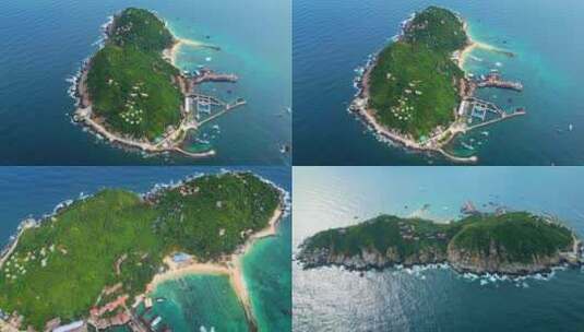 海南分界洲岛旅游区航拍4K高清在线视频素材下载