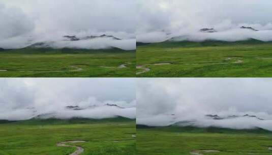 云雾缭绕的牧区4高清在线视频素材下载