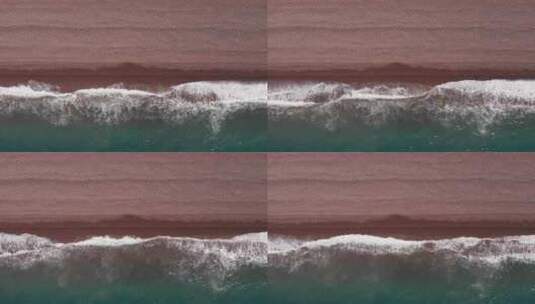 海上波浪的鸟瞰图高清在线视频素材下载