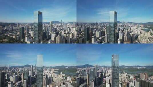 深圳福田汉国中心大厦高清在线视频素材下载