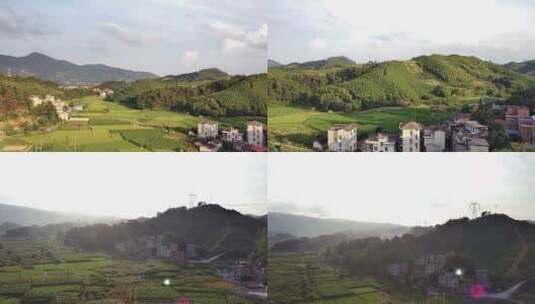 山区村庄的壮丽美景，让你忘记城市的喧哗高清在线视频素材下载