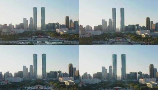 南昌城市建筑航拍高清在线视频素材下载