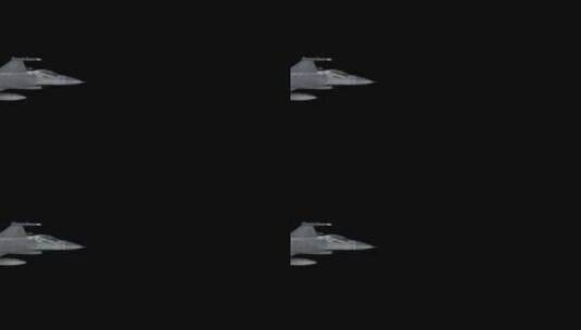 F16喷气式战斗机3D动画渲染合成高清在线视频素材下载